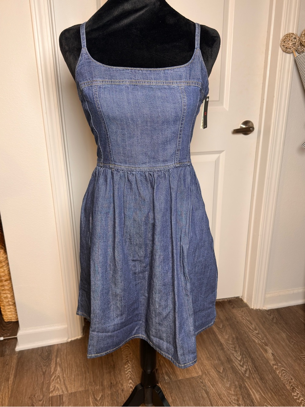 Levi's Blue Denim Spaghetti-Strap Sundress / BNWT